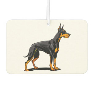 Porträts eines Dobermann-Hundes Vorderansicht Autolufterfrischer