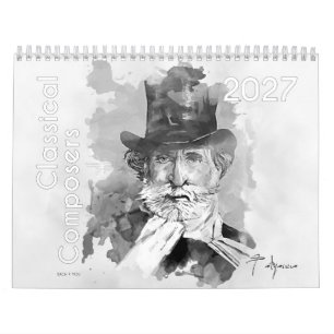 Porträts Klassischer Komponisten, 2026 Kalender
