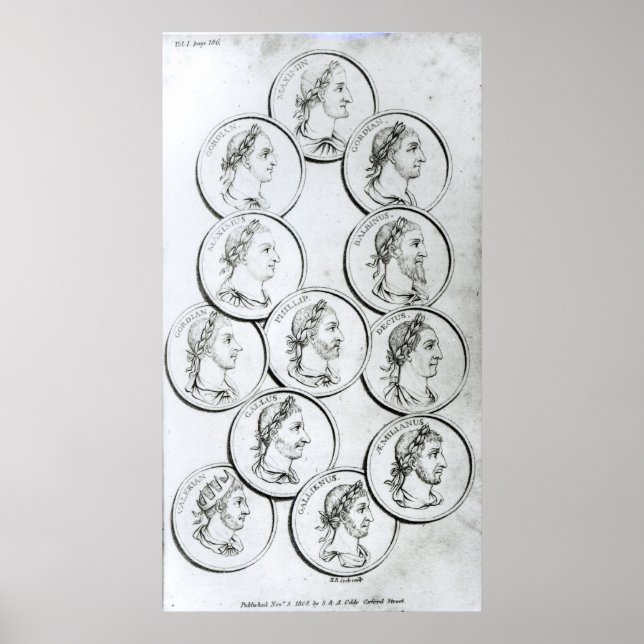 Porträts römischer Kaiser Poster (Vorne)