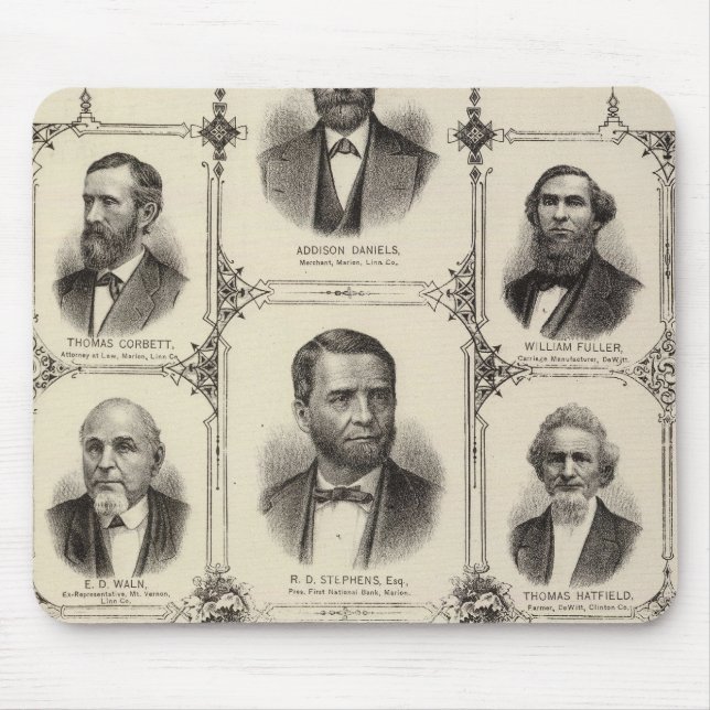 Porträts von Addison Daniels, RD Stephens Mousepad (Vorne)