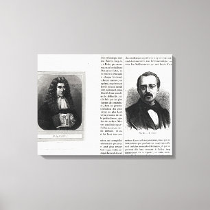 Porträts von Denis Papin und von Etienne Lenoir Leinwanddruck