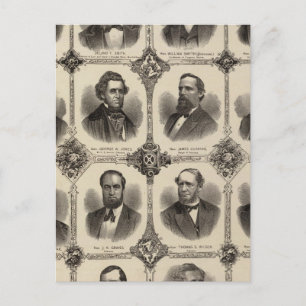 Porträts von EG Potter, Delano T Smith Postkarte