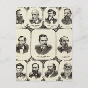 Porträts von Frau DLR Wardner Postkarte