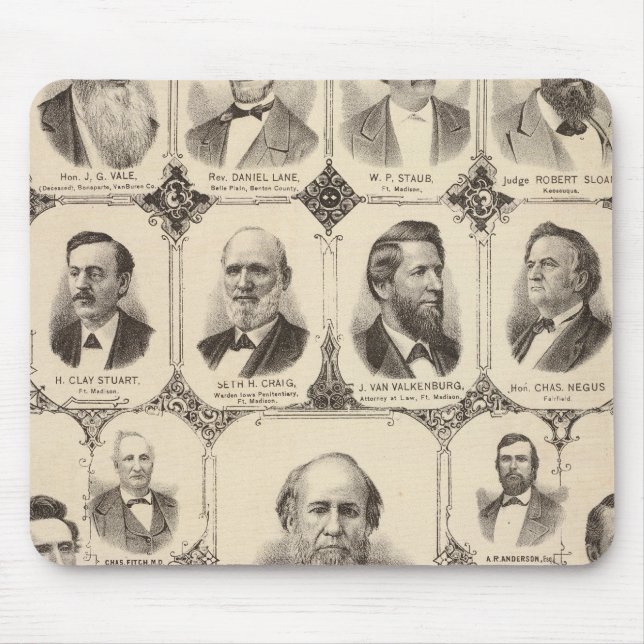 Porträts von JC Knapp Mousepad (Vorne)