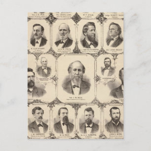 Porträts von JC Knapp Postkarte