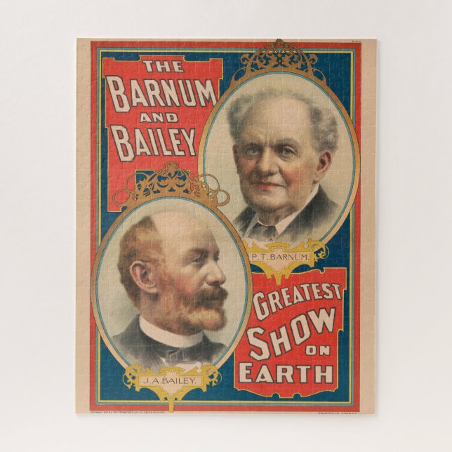 Porträts von P.T. Barnum und J.A. Bailey (Vertikal)
