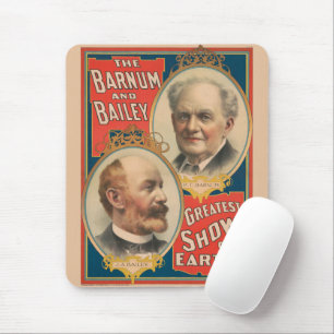 Porträts von P.T. Barnum und J.A. Bailey Mousepad