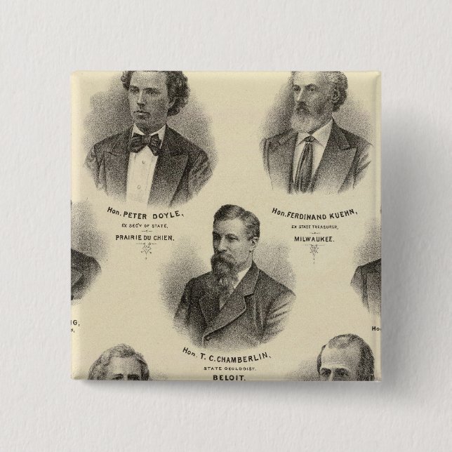 Porträts von Peter Doyle, Ferdinand Kuehn Button (Vorderseite)