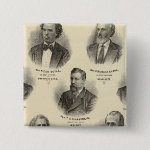 Porträts von Peter Doyle, Ferdinand Kuehn Button