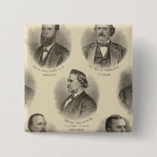Porträts von Rev H Gilliland, Wm F Terhune Button