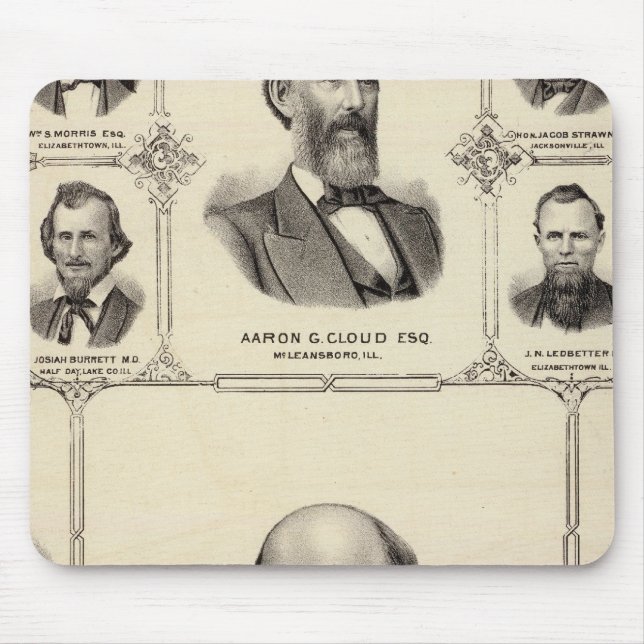 Porträts von Robert Hunter, Aaron G Cloud Mousepad (Vorne)