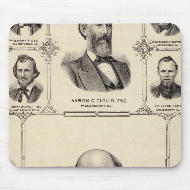 Porträts von Robert Hunter, Aaron G Cloud Mousepad (Vorne)