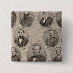 Porträts von Saml Hanna, Peter Heller Button