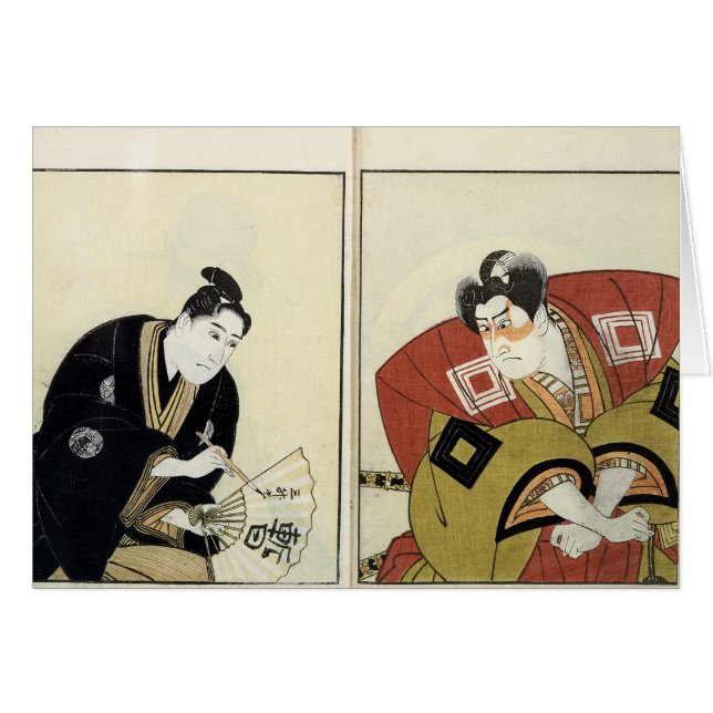 Porträts von zwei Schauspielern, 1803 (Vorderseite (Horizontal))
