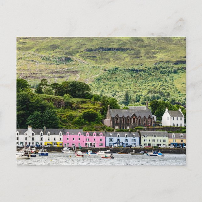 Portree auf der Insel Skye Postkarte (Vorderseite)