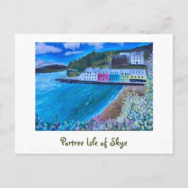 Portree Isle of Skye Postkarte (Vorderseite)
