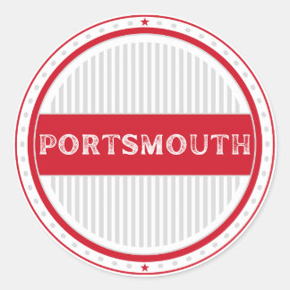 Portsmouth City Pride Emblem – English Identity Runder Aufkleber