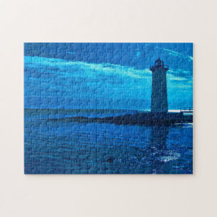 Portsmouth-Hafen - blaues Puzzlespiel