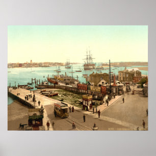 Portsmouth-Hafen, Hampshire, England Poster