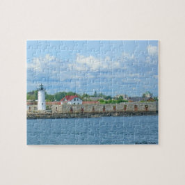 Portsmouth-Hafen-Leuchtturm-Puzzlespiel