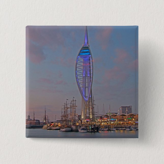 Portsmouth, Hampshire, England Button (Vorderseite)