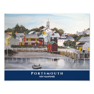 Portsmouth Harbour New Hampshire USA Malerei Fotodruck