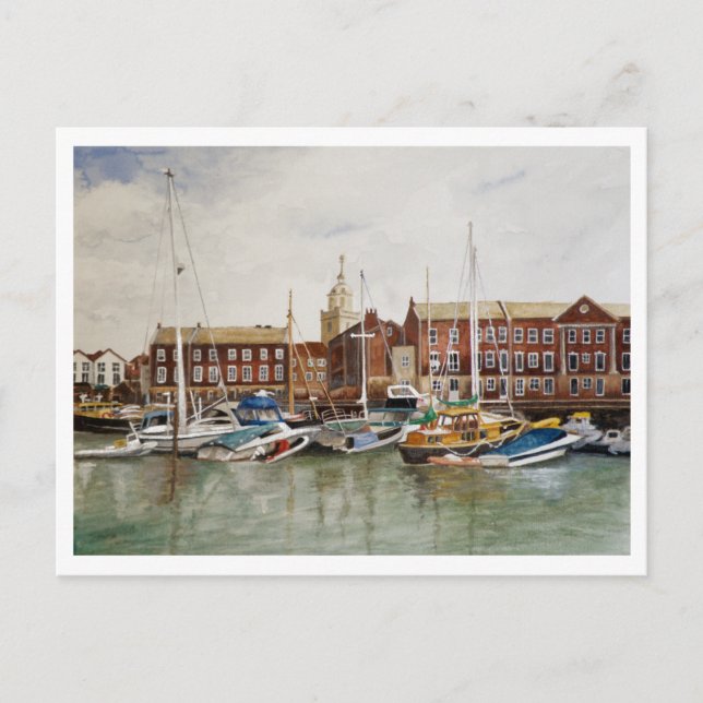 Portsmouth Harbour Postkarte (Vorderseite)