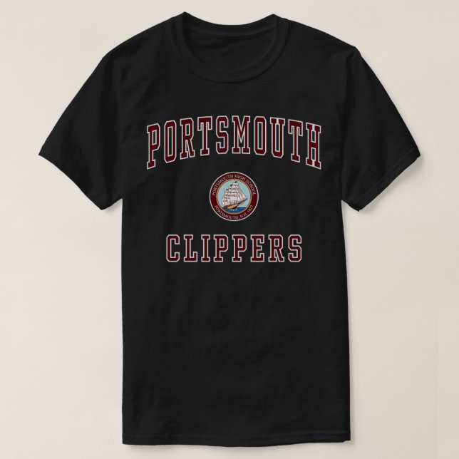 Portsmouth High School Clippers T-Shirt (Design vorne)