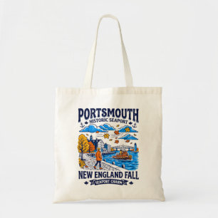 Portsmouth New England Herbst Historischer Seehafe Tragetasche