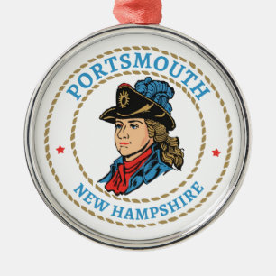 Portsmouth New Hampshire Colonial Ornament Aus Metall