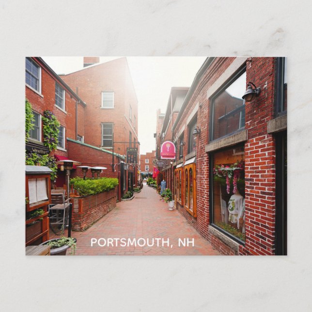 Portsmouth New Hampshire Landschaftlich Travel Fot Postkarte (Vorderseite)