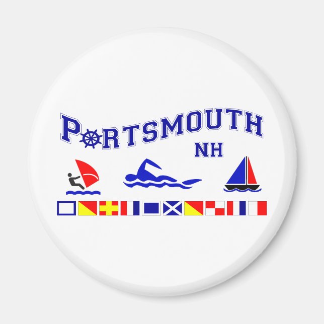 Portsmouth, NH Magnet (Vorne)
