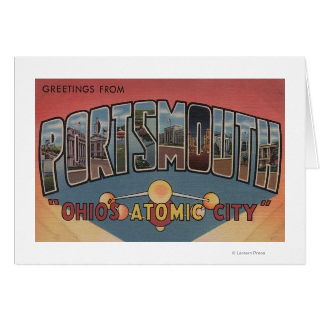 Portsmouth, Ohio - Scènes de grandes lettres (Devant horizontal)