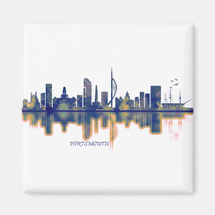 Portsmouth Skyline Magnet
