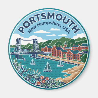Portsmouth USA Magnet