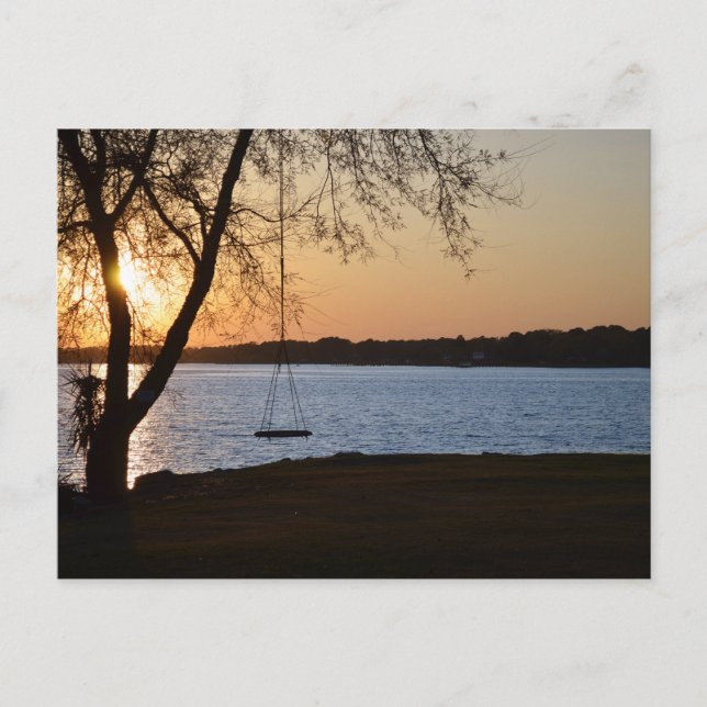 Portsmouth Va Spring Sunset on Elizabeth River Postkarte (Vorderseite)