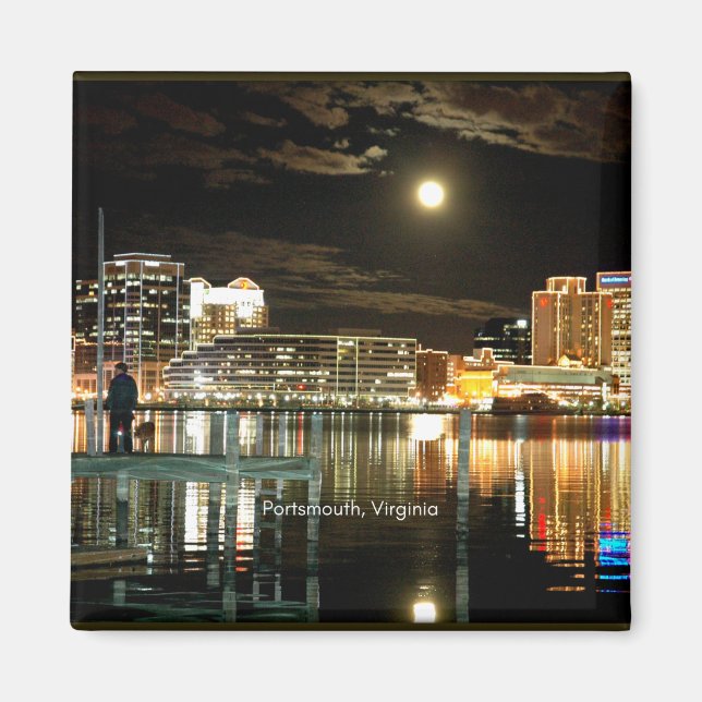 Portsmouth, Virginia City Foto Magnet (Vorne)