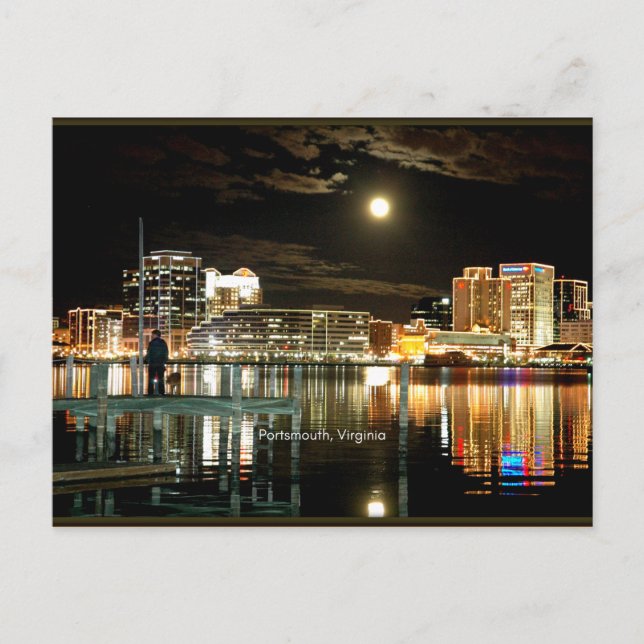Portsmouth, Virginia City Foto Postkarte (Vorderseite)