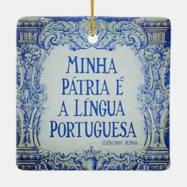 Portugais Azuleijo Premium Carré ornement (Dos)