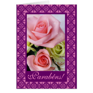 Portugais : Parabens ! - rosas