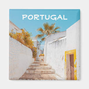 Portugal Alte Treppe in Ferragudo an der Algarve Magnet