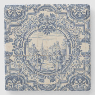 Portugal Azulejo Fliesen Steinuntersetzer