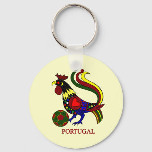 Portugal barcelos "galo" jogador de futebol schlüsselanhänger