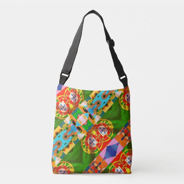 Portugal Crossbody Bag Tragetaschen Mit Langen Trägern (Vorderseite)