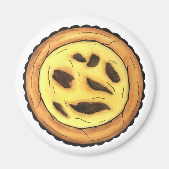 Portugal Custard Egg Tart Pastel Pastéis de Nata Magnet (Vorne)