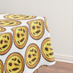 Portugal Custard Egg Tart Pastel Pastéis de Nata Tischdecke