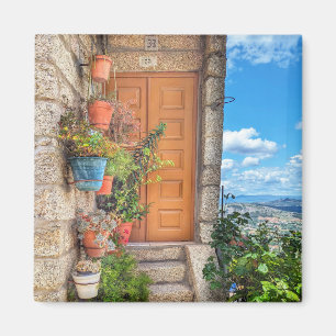 Portugal Door Foto Magnet