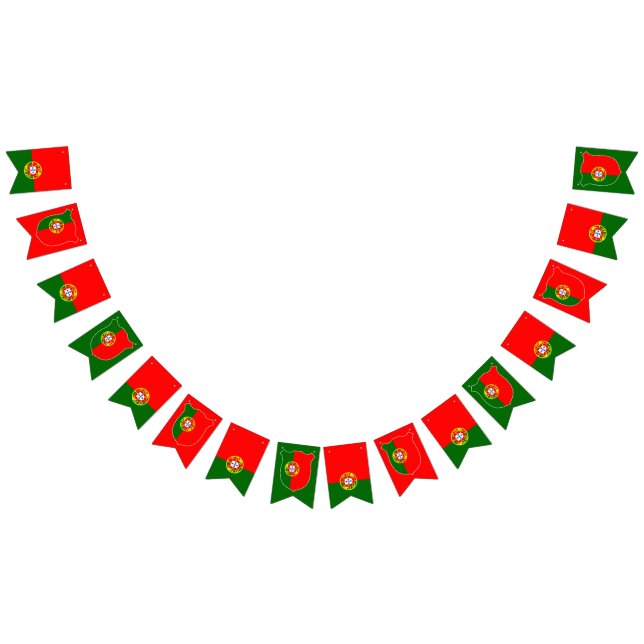 Portugal Drapeau Escutcheon Drapeaux Red Green Bun (Tout)
