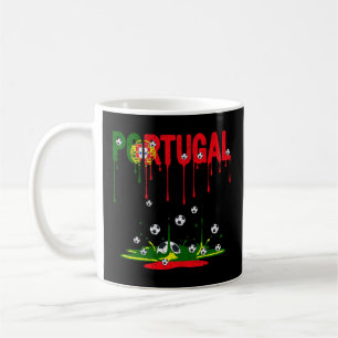 Portugal Dripping Flag Football Kaffeetasse
