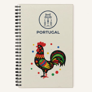 Portugal Erbe & Hahn von Barcelos Foto Notizbuch